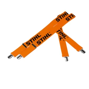 Bretelles, 110 cm, orange, avec clips en métal